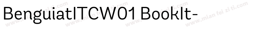 BenguiatITCW01 BookIt字体转换